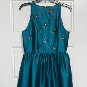 Teal Blue Prom Dress